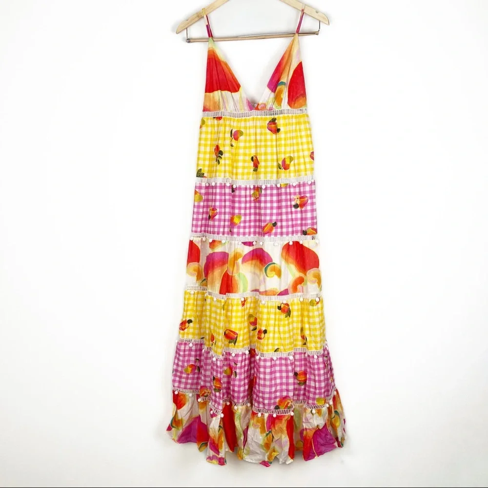 NWT | FARM Rio Mixed Picnic Maxi Dress - Picture 4 of 8